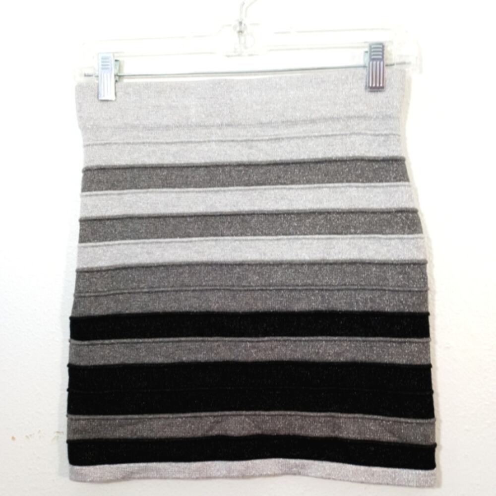 Metallic striped body con mini skirt Active Basic M